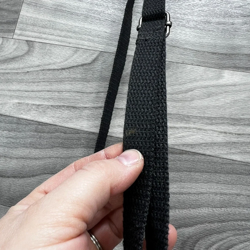 Thirty-One Explorer Crossbody Bag Womens Gray Canvas Follow Your Own Path Pocket